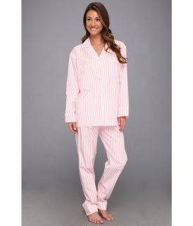 BedHead Striped Cotton Sateen Classic PJ Womens Pajama Sets (Pink)