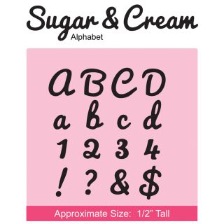 Cottagecutz Die 4x8 sugar and Cream Alphabet Made Easy
