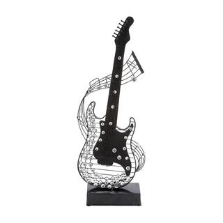 Metal And Acrylic Guitar (BlackMaterials Rust free premium grade metal alloy/ acrylicQuantity One (1)Dimensions 27 inches high x 10 inches wideModel54602 )