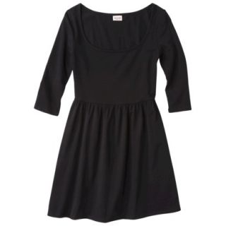 Mossimo Supply Co. Juniors 3/4 Sleeve Fit & Flare Dress   Black M(7 9)