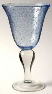 Artland Crystal Iris Light Blue Water Goblet   Light Blue Bowl, Bubble Glass