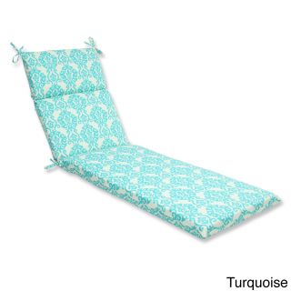 Pillow Perfect Luminary Outdoor Chaise Lounge Cushion (100 percent Spun PolyesterFill material 100 percent Polyester FiberSuitable for indoor/outdoor useCollection LuminaryColor Options Jewel, or Licorice, or Peachtini, or TurquoiseClosure Sewn Seam C