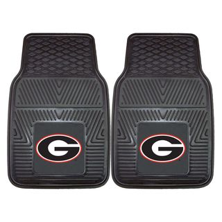Fanmats Georgia 2 piece Vinyl Car Mats (100 percent vinylDimensions 27 inches high x 18 inches wideType of car Universal)
