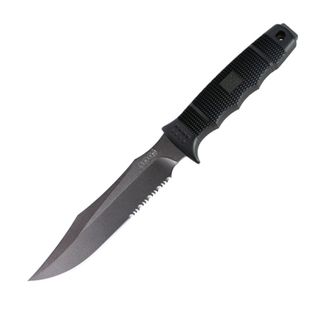 Sog Seal Team Knife With Kydex Sheath (blackBlade materials AUS 6 steelHandle materials Zytel Blade length 7 inchesHandle length 5.25 inchesWeight 0.78 poundDimensions 12.25 x 1.5 x 0.6Before purchasing this product, please familiarize yourself with