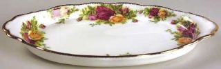 Royal Albert Old Country Roses Regal Tray, Fine China Dinnerware   Montrose Shap