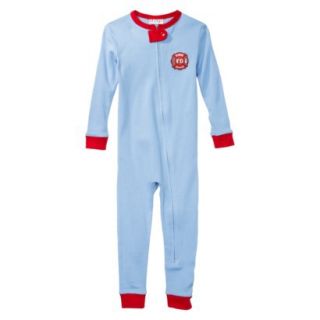 St. Eve Infant Toddler Boys Long Sleeve Fire Rescue Union Suit   Blue 3T