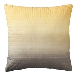 Threshold Quilted Ombre Toss Pillow   Yellow (20x20)