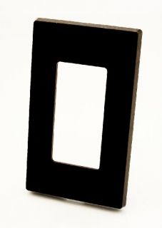 Leviton 80301S0 Electrical Wall Plate, Decora Screwless, 1Gang Brown