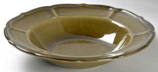 Metlox   Poppytrail   Vernon La Mancha Green Rim Soup Bowl, Fine China Dinnerwar