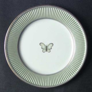 Fitz & Floyd Classique Papillion Salad Plate, Fine China Dinnerware   Mint Green