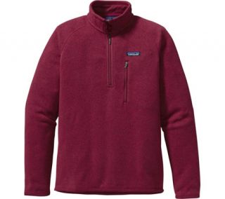 Mens Patagonia Better Sweater 1/4 Zip 25521   Wax Red Fleece Outerwear