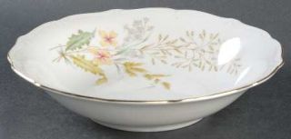 Forest Wheatfield Coupe Soup Bowl, Fine China Dinnerware   Pink/Yellow Flowers,E