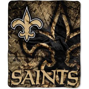 New Orleans Saints Northwest Company Plush Throw 50x60 Roll Out