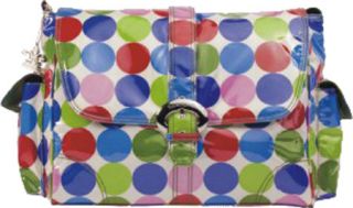 Womens Kalencom Laminated Buckle Bag   Jazz Dots Diaper Bags