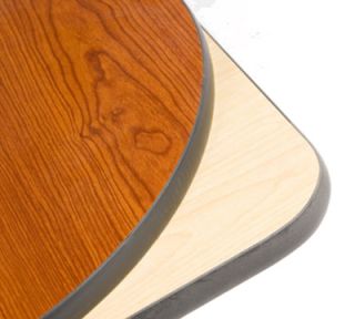 Oak Street Mfg 24x30 Rectangular Pedestal Table   Dining Height, Reversible Cherry/Natural Surface