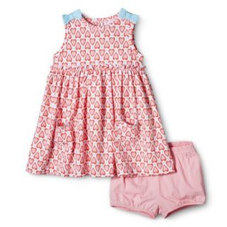 Just One YouMade by Carters Newborn Girls Dress   Pink/Turquoise 3 M