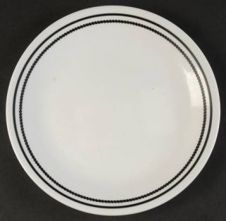 Corning Brilliant Black Beads Luncheon Plate, Fine China Dinnerware   Livingware