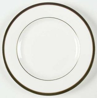 Minton Saturn Black Bread & Butter Plate, Fine China Dinnerware   Black Band On