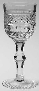 Imperial Crystal (Import) Victoria Cordial Glass   Cut Criss Cross & Thumbprint