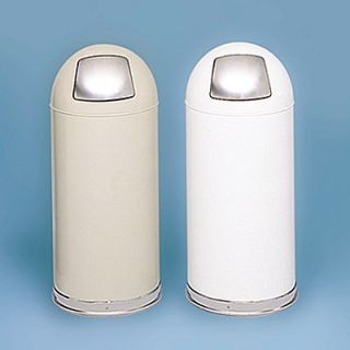 Safco Dome Receptacle with Spring Loaded Door