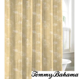 Tommy Bahama Paradise Postcard Cotton Shower Curtain (BeigeMaterials 100 percent cottonDimensions 72 inches wide x 72 inches longCare instructions Machine washableThe digital images we display have the most accurate color possible. However, due to diff
