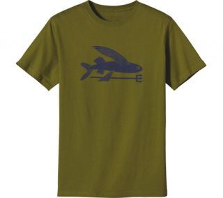 Mens Patagonia Flying Fish T Shirt 51602   Willow Herb Green T Shirts