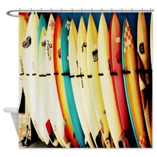  Line up of Surfboards Shower Curtain  Use code FREECART at Checkout