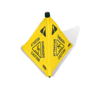 Rubbermaid 30 Wet Floor Safety Cone   Pop Up, Yellow