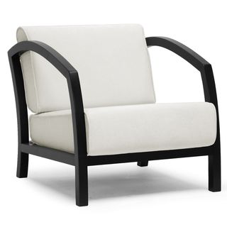 Baxton Studio Velda Dark Brown Modern Accent Chair