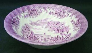 Churchill China Brook Pink, The (England) 9 Round Vegetable Bowl, Fine China Di