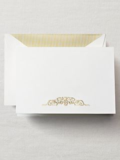 Crane & Co. Botanical Swirl Note Cards   No Color