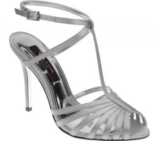 Womens Nina Mariana   Silver Crystal Satin Strappy Shoes