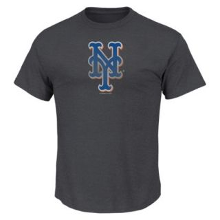 MLB Mens New York Mets Crew Neck T Shirt   Grey (XL)