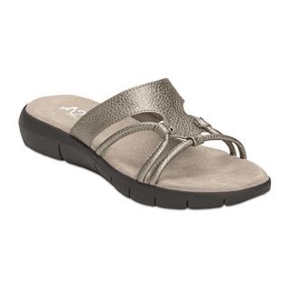 A2 by Aerosoles Wip Current Slide Sandals, Silver, Womens