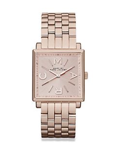 Marc by Marc Jacobs Rose Goldtone Stainless Steel Square Watch   Rose Gold