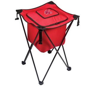 Picnic Time Washington State Cougars Sidekick Portable Cooler (RedMaterials Polyester; PVC liner and drainage spout; steel frameDimensions Opened 18.5 inches Long x 18.5 inches Wide x 27.8 inches HighDimensions Closed 8 inches Long x 8 inches Wide x 32