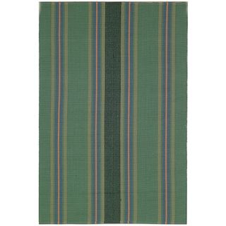 Safavieh Hand woven Penfield Green/ Olive Cotton Rug (5 X 8)
