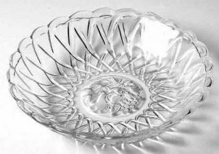 Indiana Glass Pretzel Clear Coupe Soup Bowl   Clear, Glassware 40S 60S
