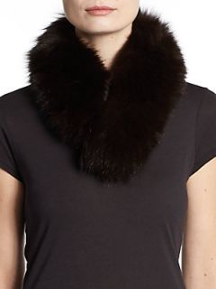 Fox Fur Collar   Brown