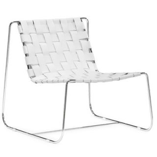dCOR design Prospect Park Leather Chair 500160 / 500161 Color White