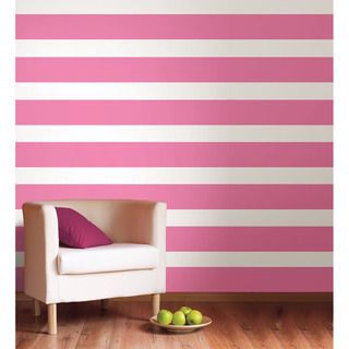Wallpops Flirt Stripe Decal Pack (PinkMaterials VinylCare Instructions Wipe with damp clothEasy to apply, just peel and stickNo sticky residue )