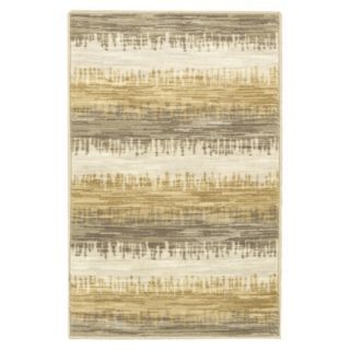 Shaw Living Stripe Accent Rug   Yellow/Gray/Cream (2x3)