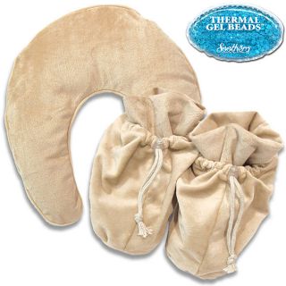 Soothera Hot And Cold Therapy Neck Wrap/ White Swan Spa Slippers