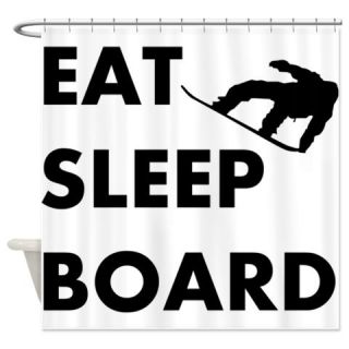  Eat Sleep Board Shower Curtain  Use code FREECART at Checkout