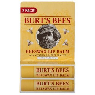 Burts Bees Beeswax Lip Balm   2 Count