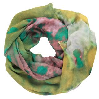 Womens Poppy Print Scarf (Marigold and violet/oceanMaterials 100 percent modalWeight Under 1 poundDimensions 28 inches long x 78 inches highCare instructions Dry clean only )