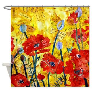  Red Poppies Shower Curtain  Use code FREECART at Checkout
