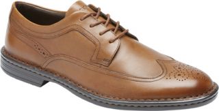 Mens Rockport Rocsports Lite Business Wingtip   Tan Full Grain Leather Lace Up