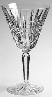 Waterford Glenmore Water Goblet   Cut Bowl/Foot, Multisided Stem