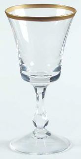 Fostoria Richmond (Newer/Gold Trim) Cordial Glass   Stem #6097, Newer,  Wide Gol